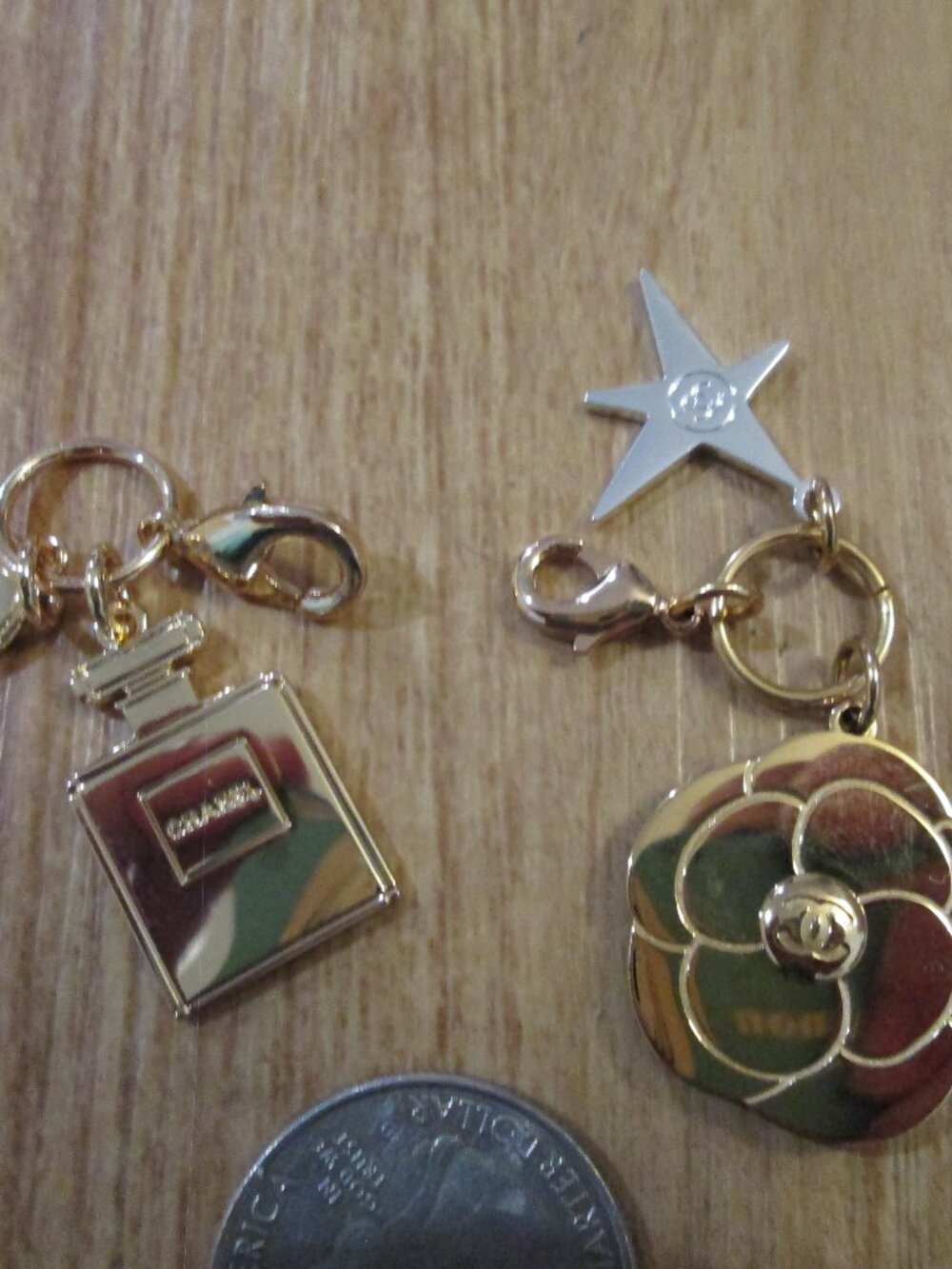 Purse,bag, Bracelet CHANEL charms star,bag x 2 Collector's Cute!